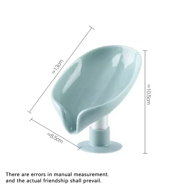 ポータブル滑り止め石鹸ホルダー葉の形の浴室のシャワー石鹸皿キッチン排水シンクスポンジ収納ラック吸盤トレイ