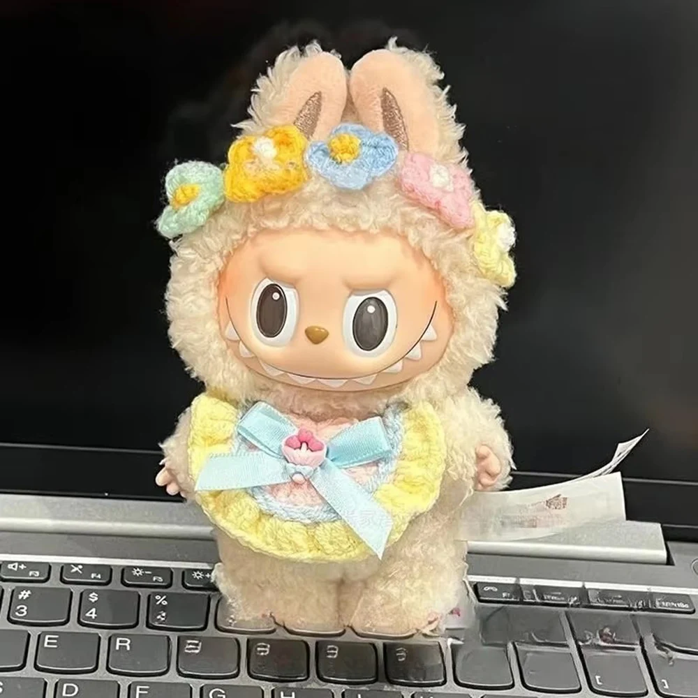 Ropa Labubu 15/17cm accesorios para muñecas Ropa de punto conjunto de sombrero accesorios de Ropa