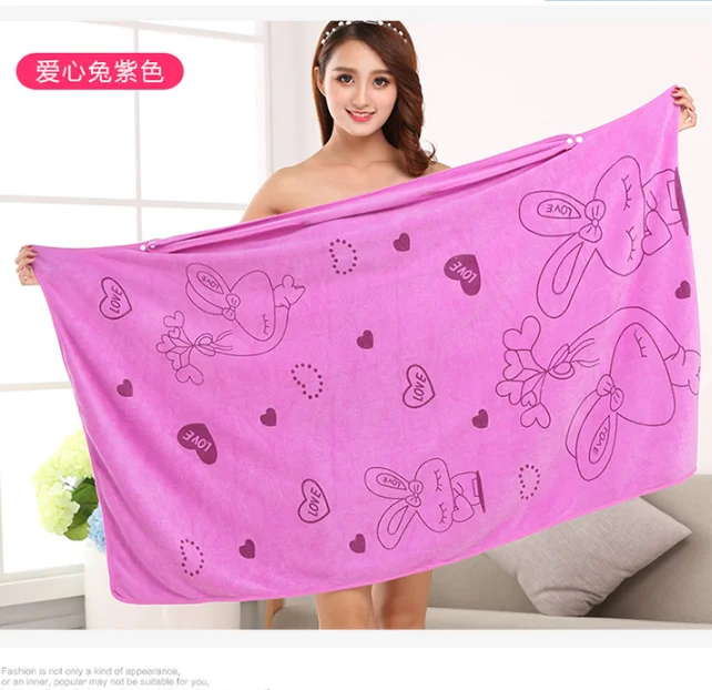 Microfiber Soft Bath Towel Fashion Women Sexy Wearable Quick Dry Magic Bathing Beach Spa Bathrobes Wash Clothing Beach Dresses 1