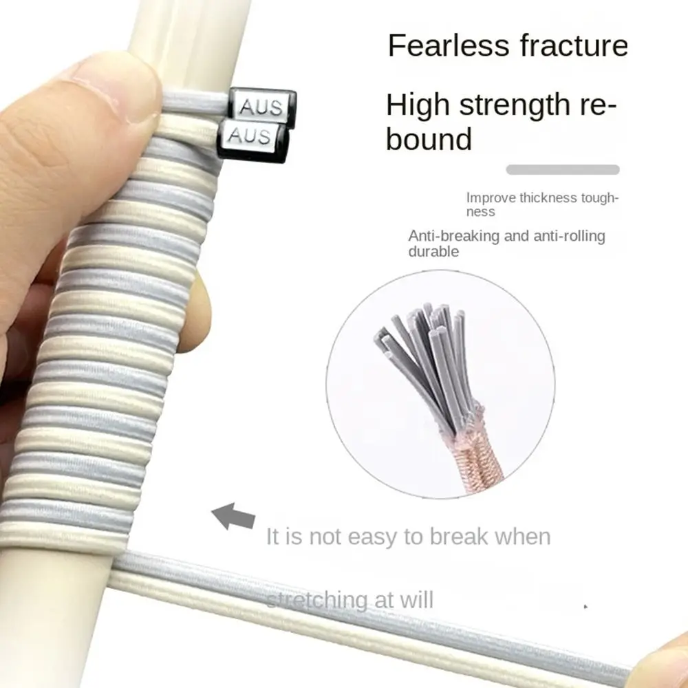 Convenient Creative Shoelace Buckle Colorful Lazy Free Tie Shoelaces Lazy Shoelace DIY Woven Shoelaces Children