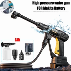 Cordless Power Washer Gun For Makita 18V Battery,Electric Portable Pressure Cleaner 5M Hose for Home Garden Yard With charger