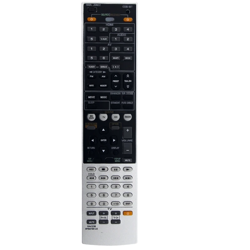 RAV336 WT92720US Replace Remote For Yamaha AV Receiver RX-A700 RX-V667 RX-A700BL HTR-6063 Sub Remote RAV337 RAV338 Easy Install