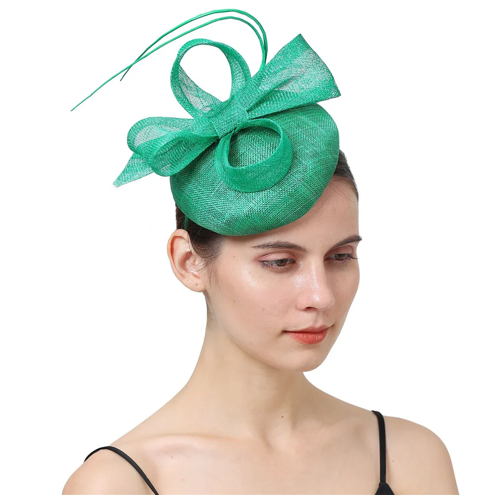 

Great Sinamay Church Wedding Fascinator Hat Headband Formal Dress Party Headwear Hair Clip Ladies Women Race Hair Accessories