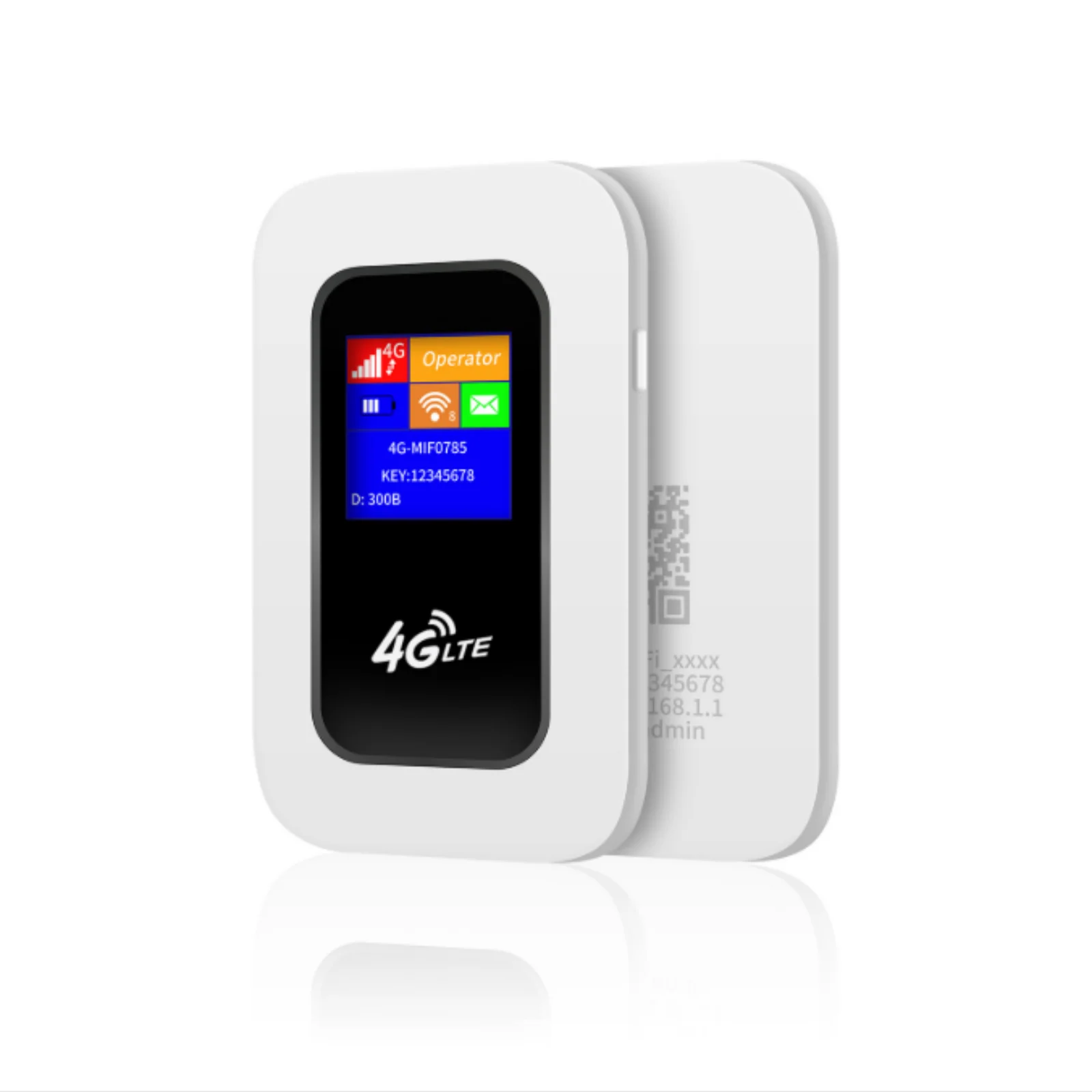 Mobiler 4G LTE WLAN Router 10 Geräte 2100mAh Akku Simfrei Vertraglos Tragbarer WiFi Hotspot