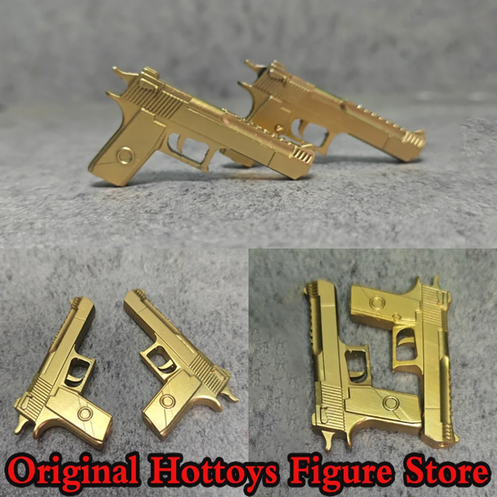 

In Stock 1/6 1/12 Scale Soldier Scene Accessories Golden Pistol Weapon Model Toys Fit 6-inches 12-inches Action Figure Doll