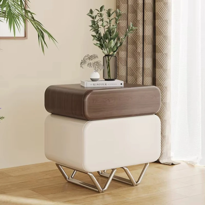 Small apartment, Italian bedside table wooden, bedroom locker