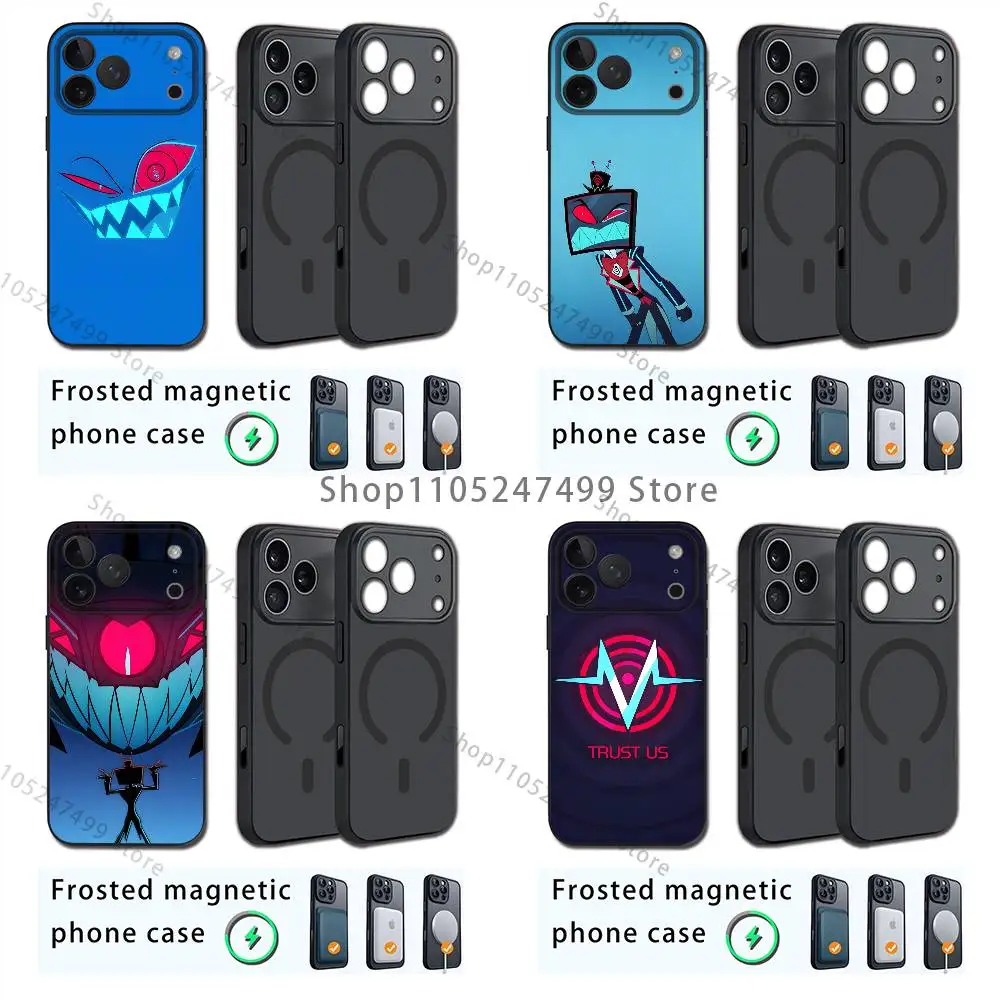 

VOX Trust Us H-HazbinS Phone Case For iPhone 17,16,15,14,13,12,11,Pro,Max,Plus,E,Air,Mini Magnetic Magsafe Frosted