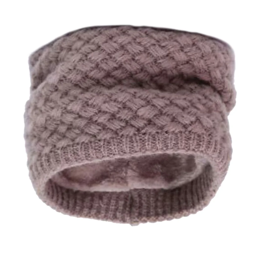 

Khaki Warm Unisex Knit Neck Circle Scarf Chunky Thick Loop Scarf Winter Neck Warmer Soft Cozy Winter Neckerchief