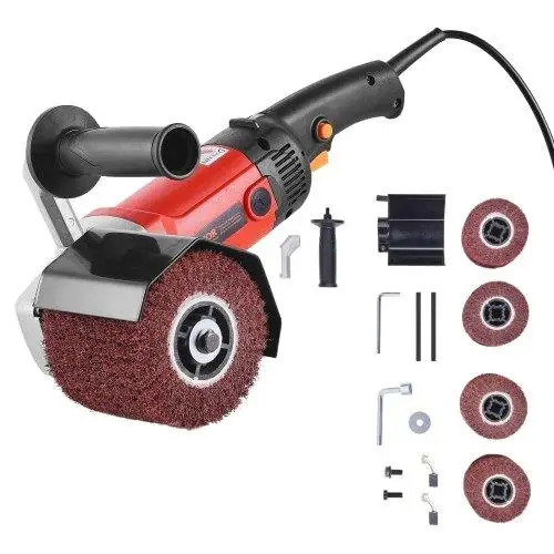 1200W 6 Electric Metal Polisher with 4 Wheels - Heavy Duty Burnishing & Polishing Machine