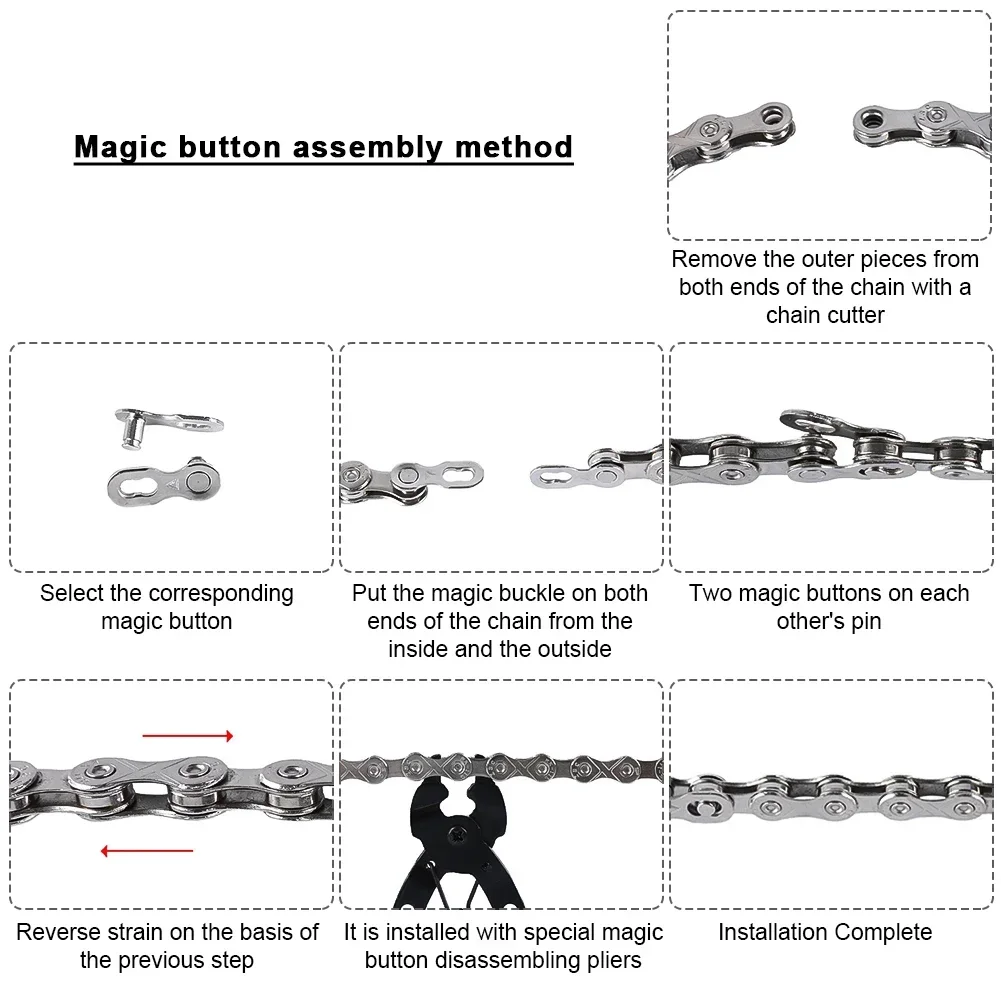 Pince de démontage de lien magique pour vélo de route, mini pince de vélo VTT, outils de réparation, installation, dégagement rapide
