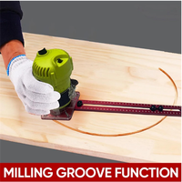 3 In 1 Router Milling Groove Bracket 3-In-1 Router Milling Groove Bracket Woodworking Cutting And Milling Circle Artifact