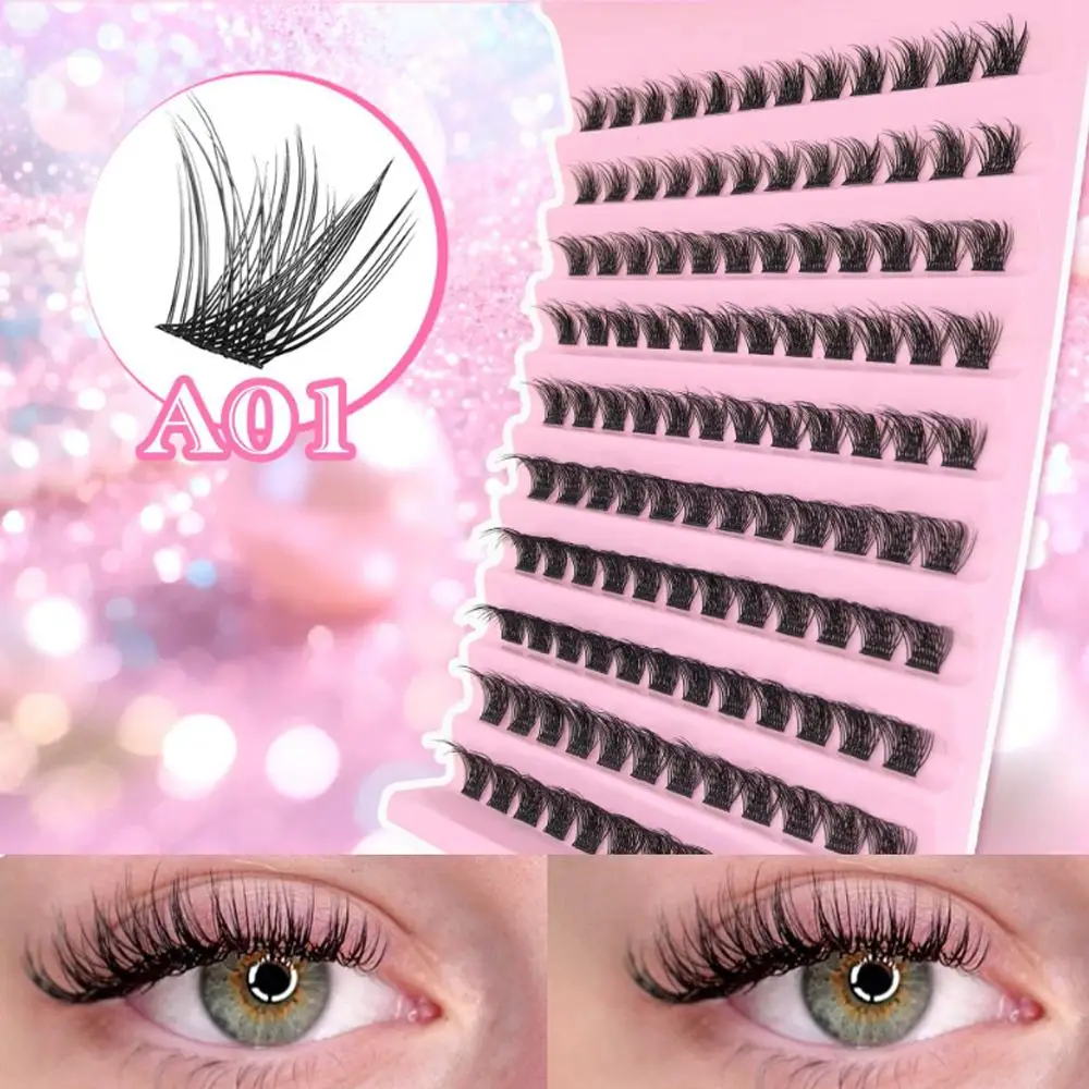 120 مجموعة مجزأة الرموش الصناعية لتقوم بها بنفسك 9-16 مللي متر D حليقة الطبيعية القط العين رمش ملحقات للمكياج اليومي