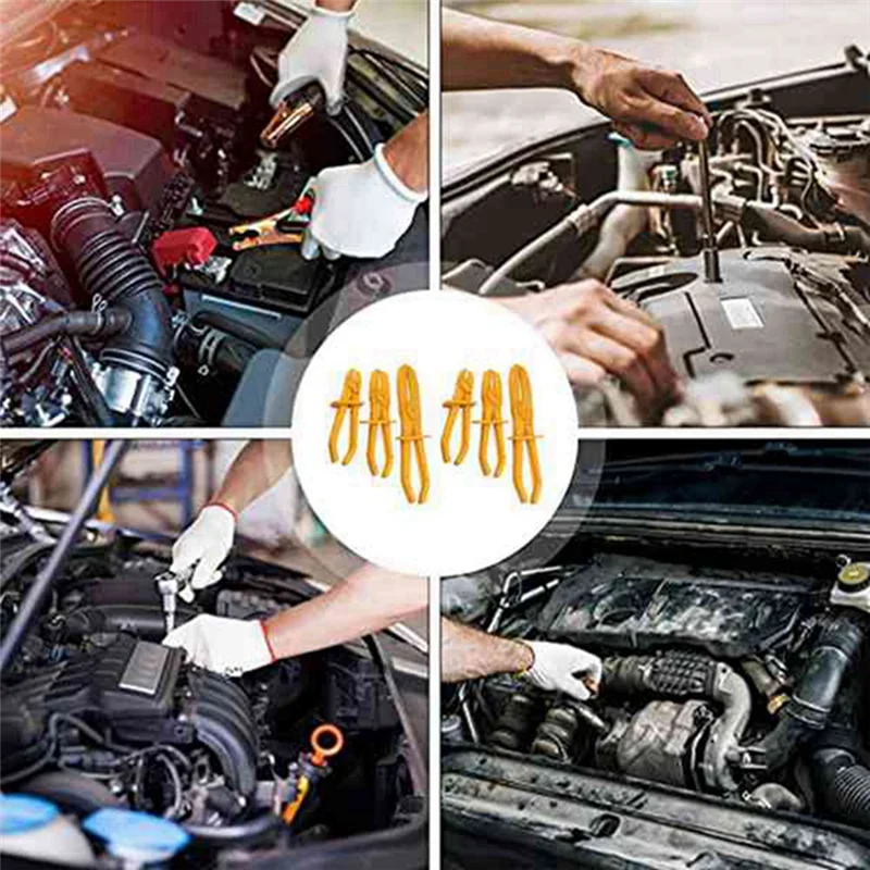 Набор из 6 пластиковых плоскогубцев для трубок, плоскогубцы для уплотнений трубок, пластиковые плоскогубцы, зажим для трубок, инструмент, зажим, охлаждающий шланг-BAAX