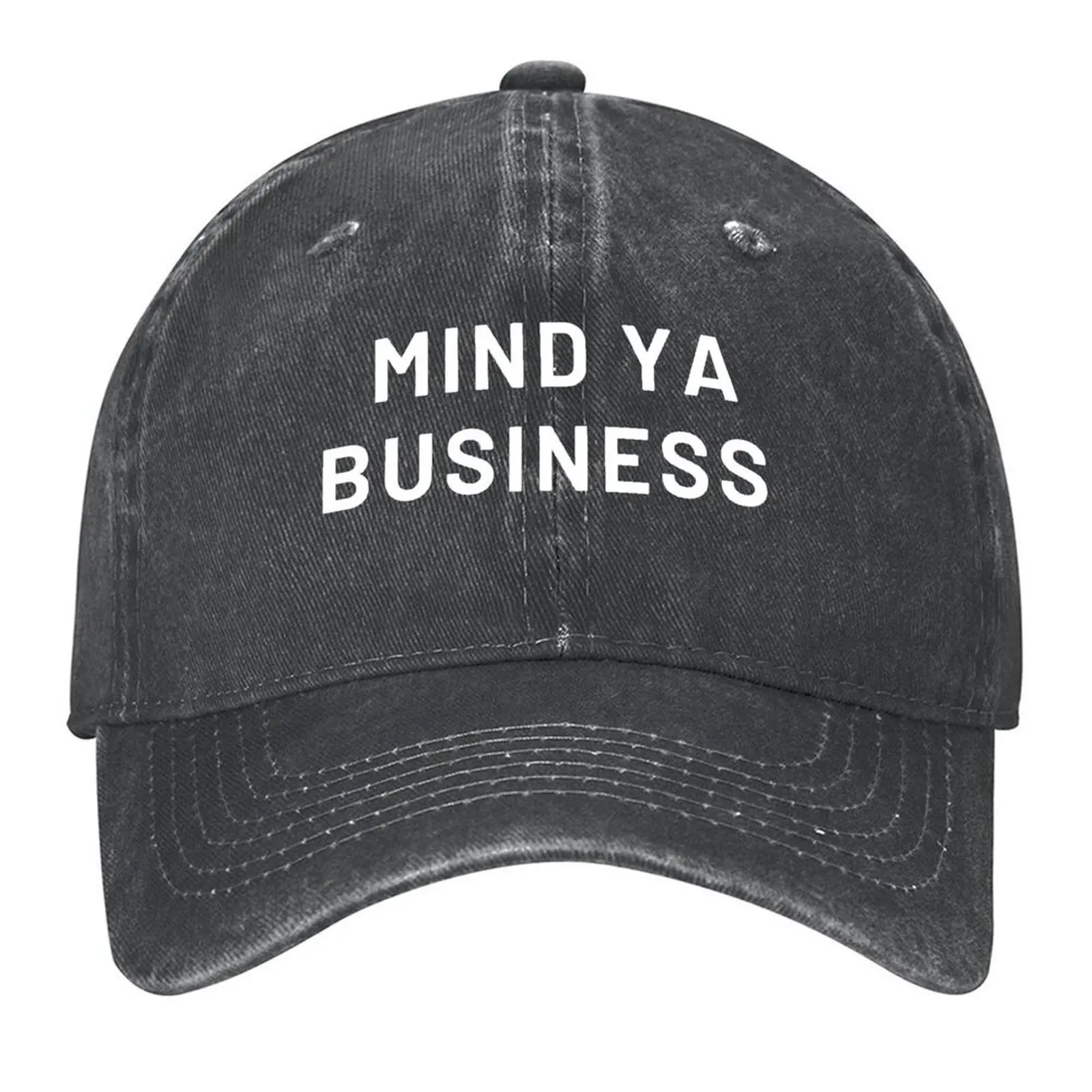 

Mind ya Business mood Baseball Cap Unique hats Golf Cap Beach Rugby Man Women's