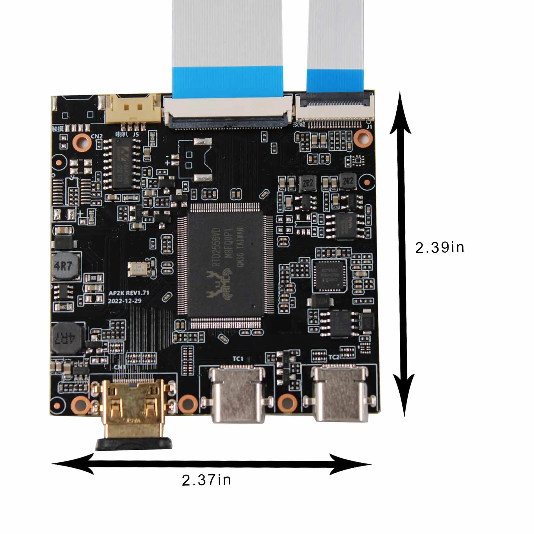 HD MI USB C Type C LCD Controller Board 14.5inch 2560X720 2K IPS LCD Screen