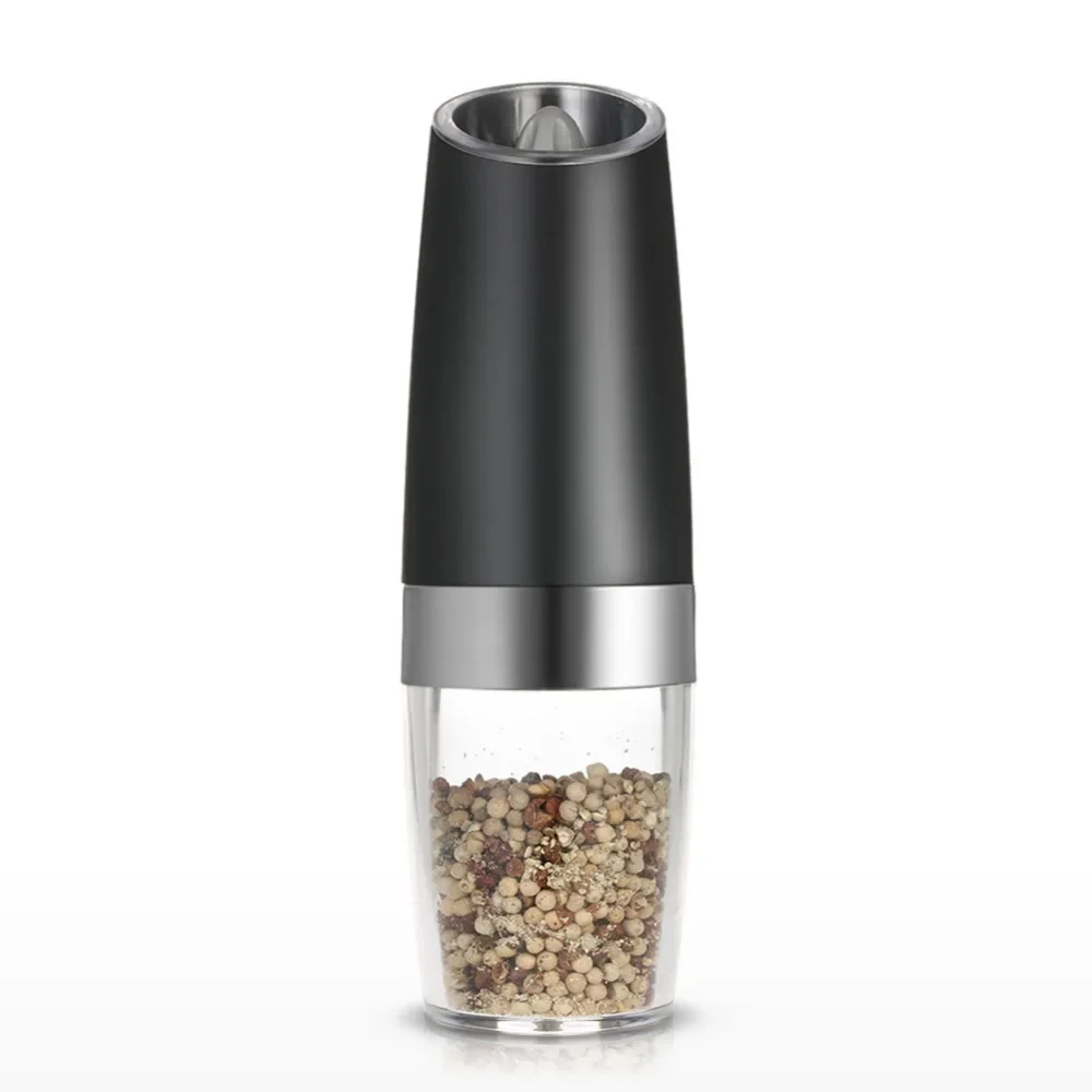 2Pcs Automatic Electric Gravity Induction Adjustable Salt and Pepper Grinder Spice Mill Food Particles Grinder Kitchen Tools