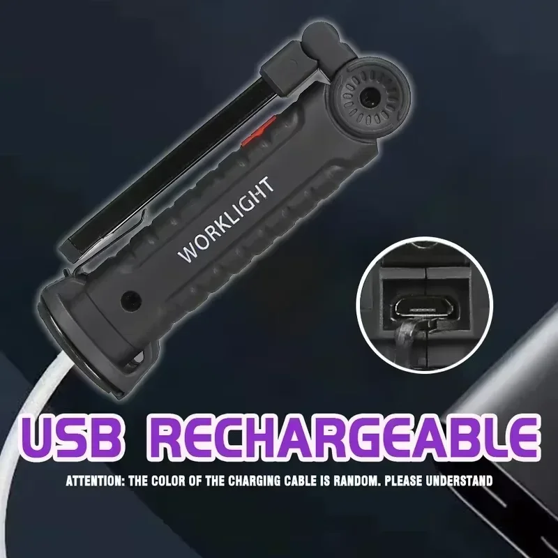 Lampe de poche UV à Base magnétique, 3 Modes de couleur, charge de Type C, construction compacte nominale IPX4 pour l'inspection extérieure, lampe de poche UV