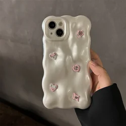 Luxury 3D Star Heart Gem Phone Case, Protection Solicone Cover Cool Girl Cute Cases iPhone 14 15 Pro Max 11 12 13 Pro Max
