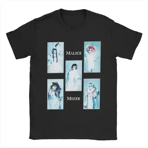 Ladies Malice Mizer Japanese Visual Kei Rock Band T-shirt Cotton Top Fun Short Sleeve Round Neck T-shirt Pattern T-shirt Y2k Top