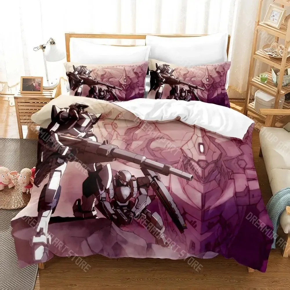 3D Printed Full Metal Panic Anime Bedding Set for Boys Girls Duvet Cover Pillowcase Twin Queen King Full Single Double Sizes