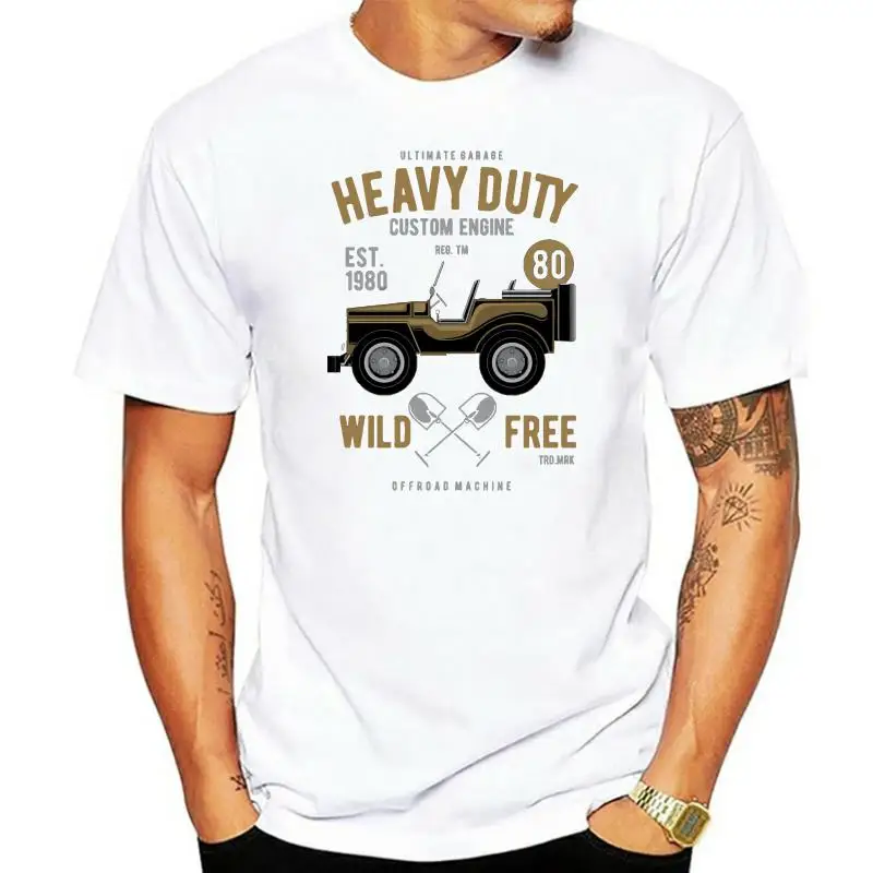 Men t-shirt HEAVY DUTY OFFROAD 4x4 RETRO T SHIRT TEE SWEATER HOODIE GIFT PRESENT BIRTHDAY CHRISTMAS tshirt Women t shirt