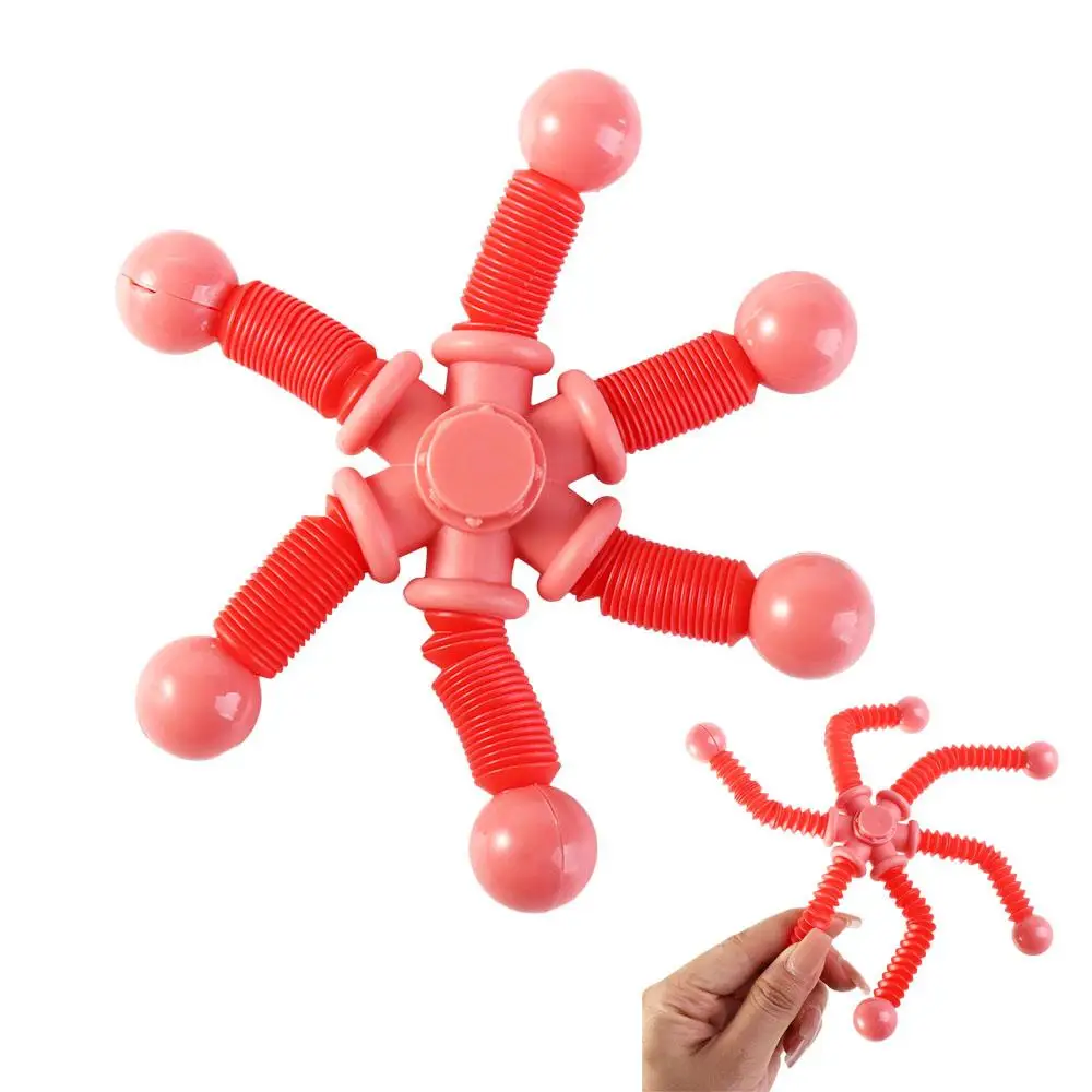 Transformable Fingertip Gyros Toy Parent-Child Fidget Fidget Spinner Toys Novelty Interactive Pop Tubes Toy Toy for Kids