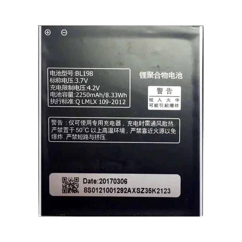 

2250Mah For Lenovo S890 A850 A830 A860E K860 K860i A678T S880 S880i Mobile Phone Battery Lightweight BL198