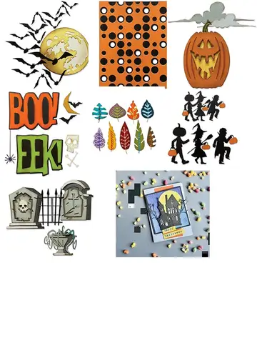 Halloween Metal Cutting Dies Scrapbook Diary Decoration Stencil Embossing Template DIY Greeting Card Handmade 2025 New