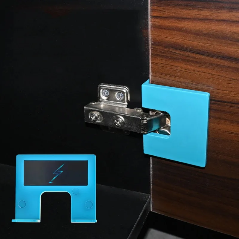 Suitable for cabinet drawers hinges, hinge installation aids, 6-piece adjustable door hinge installation fixing plate