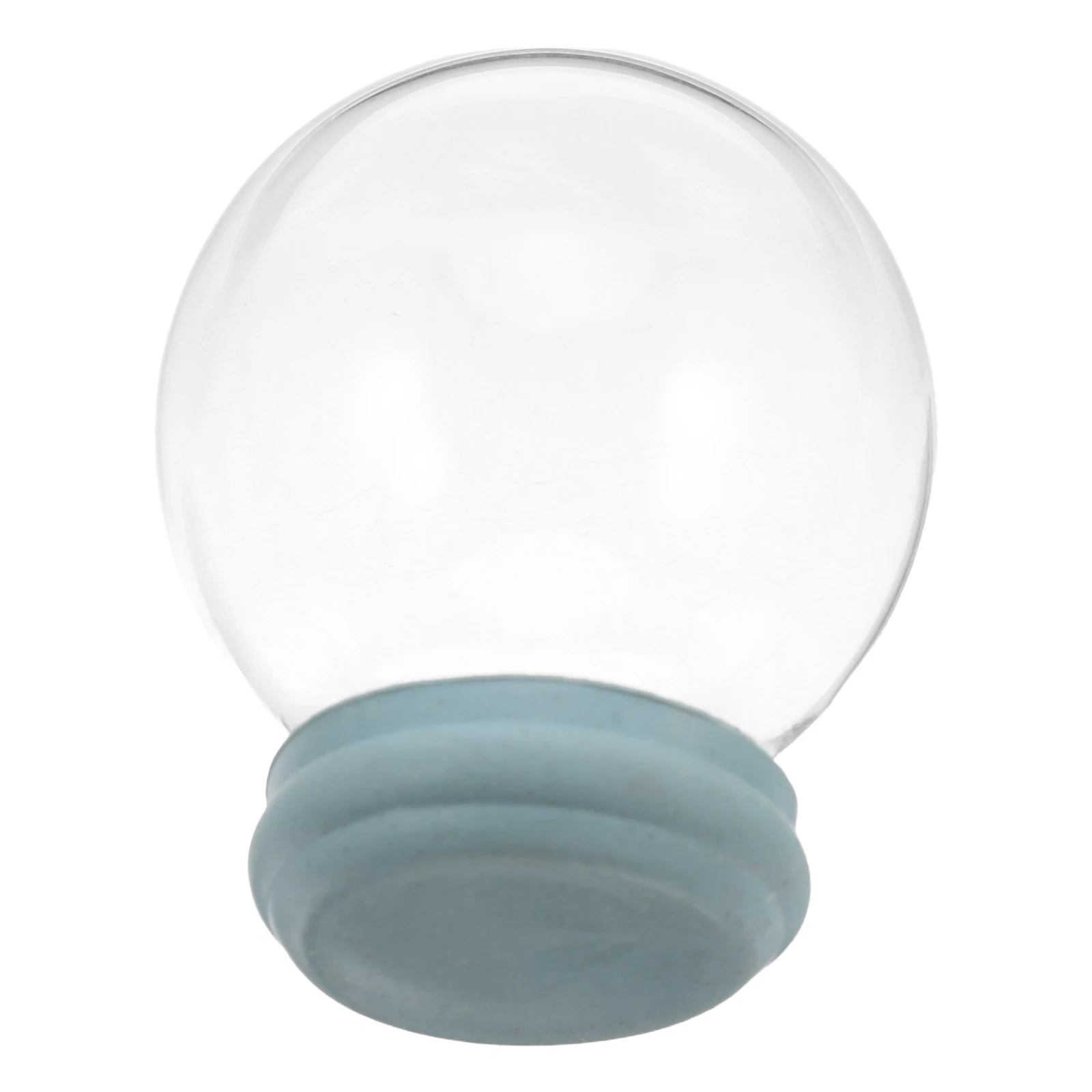 

Clear Glass Snow Globe DIY Dome - Fillable Transparent Cover with Base for Creative Decor - Make Your Own Water Globe Craft
