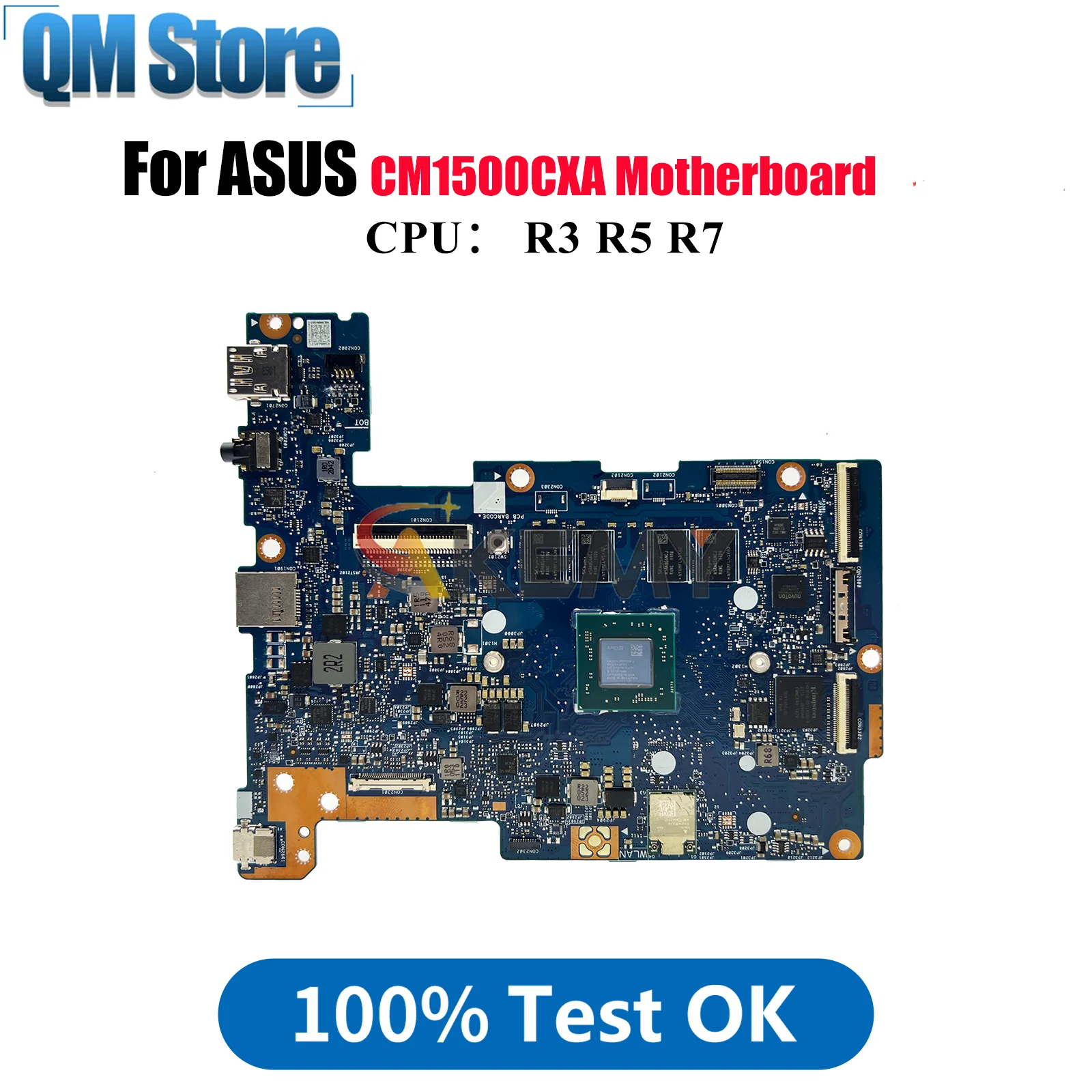 

CM1500CXA Laptop Motherboard For ASUS Chromebook CM1500CXA CM1500C Notebook Mainboard With R3 R5 R7 CPU 100% tests OK fast ship