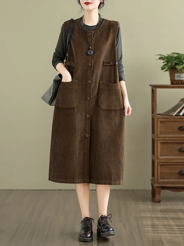 الرجعية سروال قصير Svel Dr المرأة فضفاضة عادية منتصف طول المفتوحة سترة سترة تنورة الخريف الشتاء جديد Sle ألف خط Dr