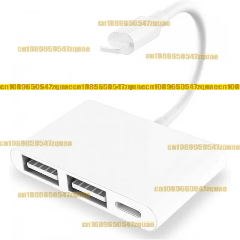 

3 в 1, двойной USB-адаптер OTG с портом быстрой зарядки для iPhone, iPad