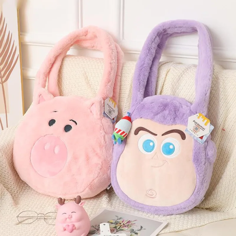 

Children Handbag Plush Doll Shoulder Bag Cute Small Large Capacity Carrying Bag Carton Fashion Anime Back Packs For Girls Women