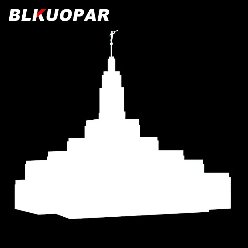 BLKUOPAR for LDS Temples silhouette Car Stickers Window Decals Motorcycle Suitcase Waterproof Trunk Sunscreen Vinyl Car Wrap