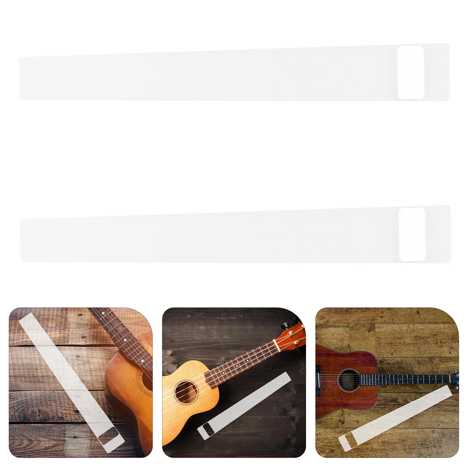 

2pcs Fingerboard Protector Pe Guitar Cover Dust Moisture Resistant Reusable Fretboard Accessory Decorative Instrument Shield