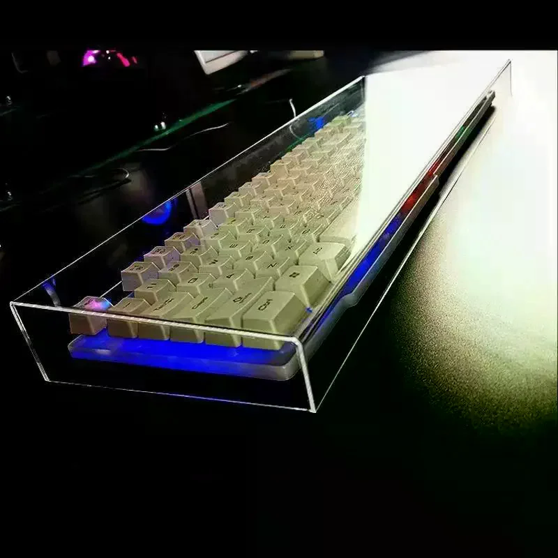 Acrylic Mechanical Keyboard Dust Cover Protector Case For 75/87Key Transparent Anti-Dust Keyboard And Mouse Cover Clear