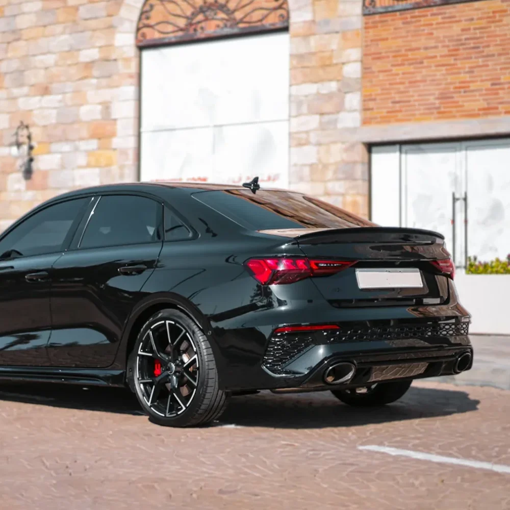 Rear Trunk Spoiler Wing For Audi A3 S-line S3 RS3 8Y Sedan 2021 2022 2023 2024 MP M4 Style Tail Wings Lip Bodykits view 3