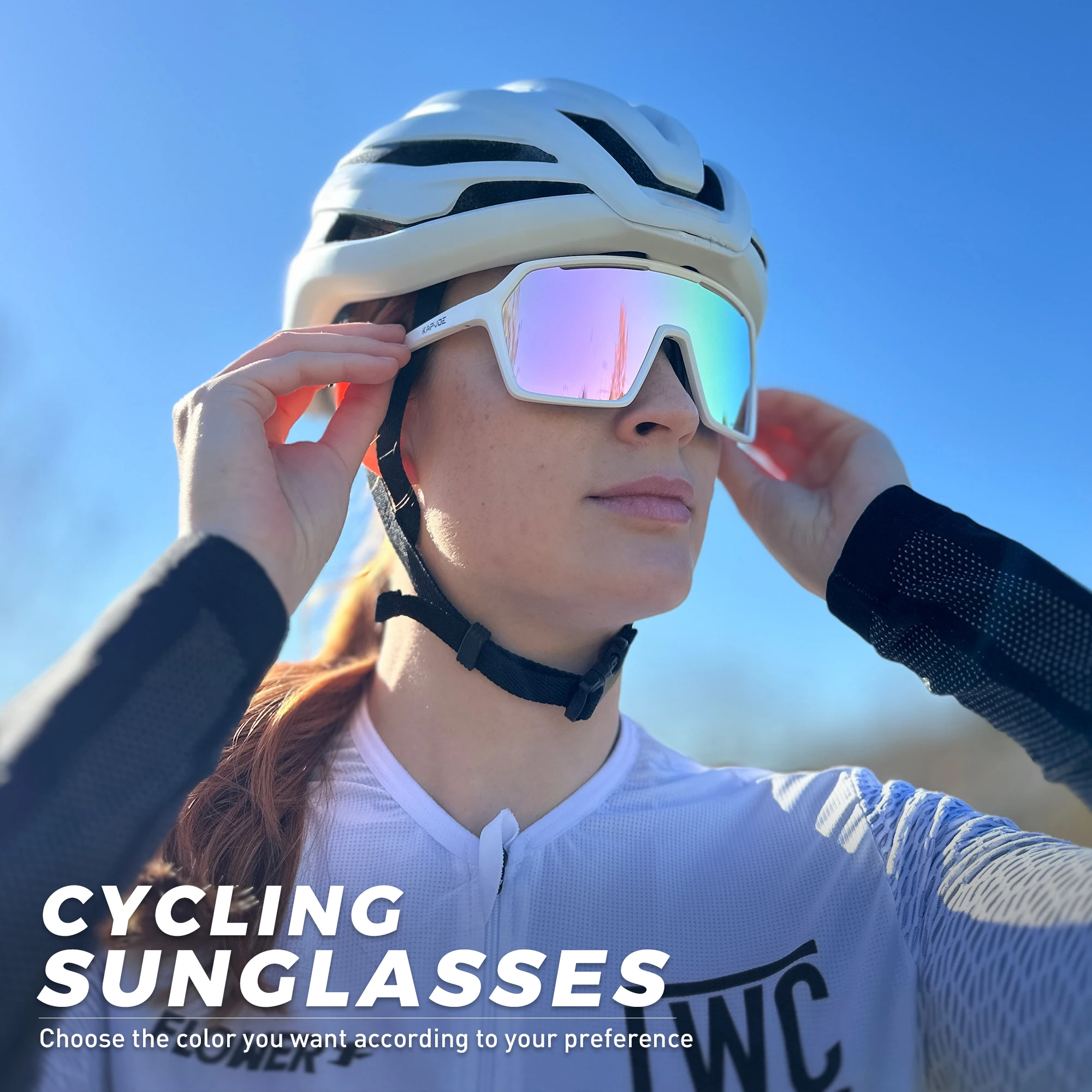 Okulary rowerowe SCVCN męskie fotochromowe modne damskie okulary na rower górski szosowy ochrona UV400 MTB — zdjęcie 3