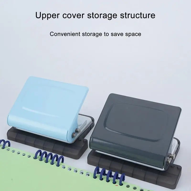 Metalowy dziurkacz do papieru Dziurkacz do papieru z 10 otworami Przenośny metalowy dziurkacz spiralny i cewkowy do szkolnego gabinetu domowego