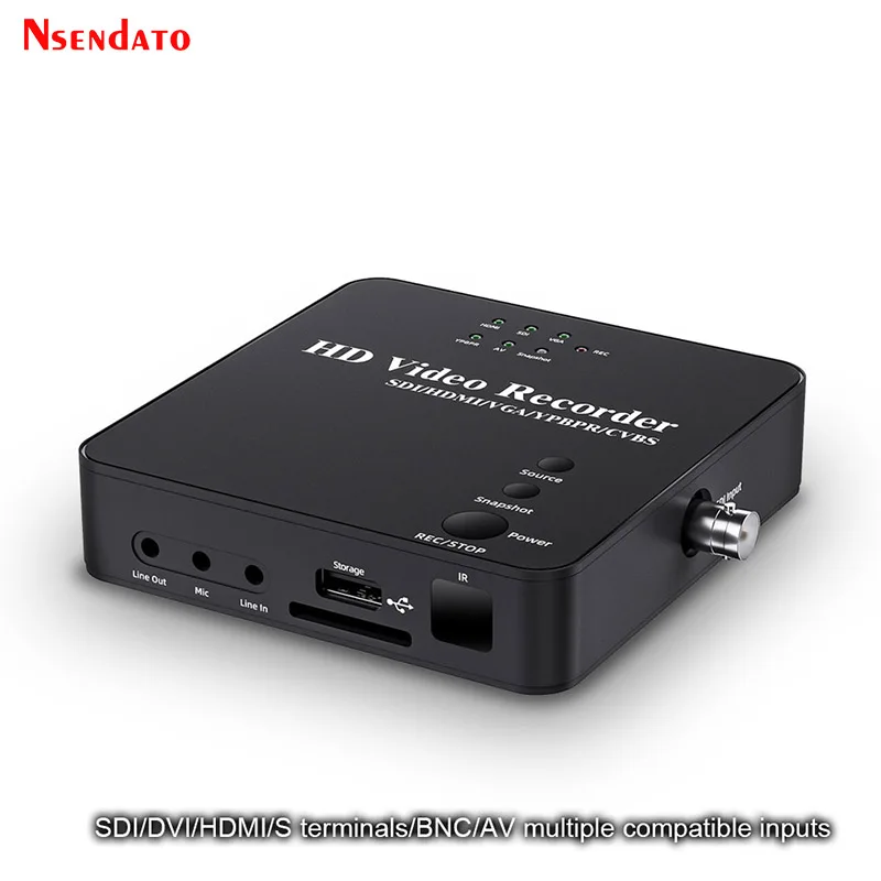 Full HD SDI FHD HDMI Video Capture Card Box Picture-in-Picture HDMI SDI Video Grabber Recorder MP4 For SD Card U Disk Storage 10