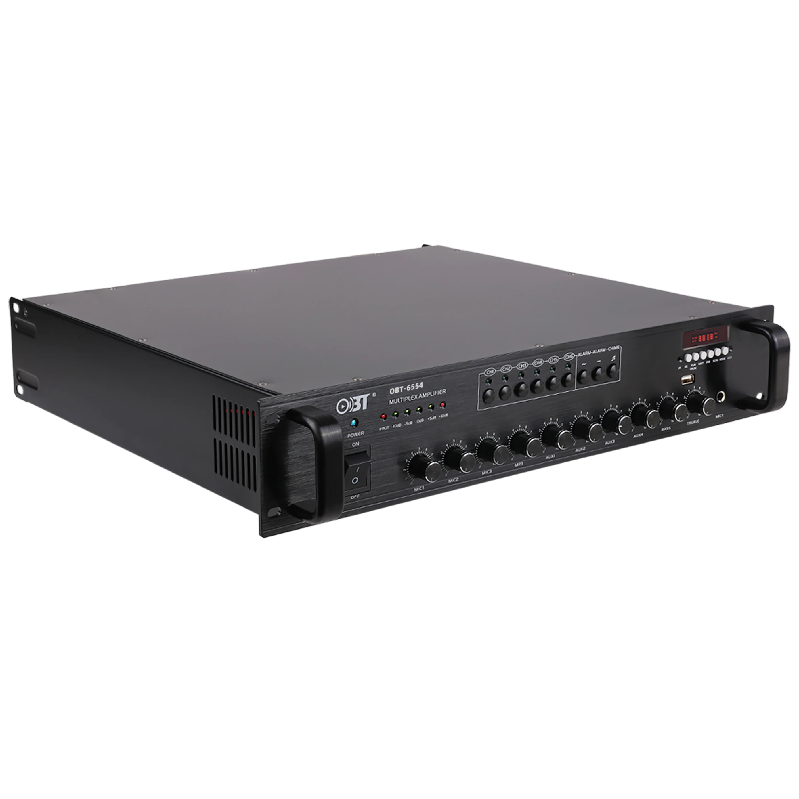 

OBT-6556 High Power Amplifier Public Address System Amplifier 6 Zones Power Mixer Amplifier