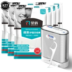 New Portable Automatic Dental Floss Box Teeth Sticks Oral Care Dental Tool Toothpick Polyethylene dental flosser For Home Travel