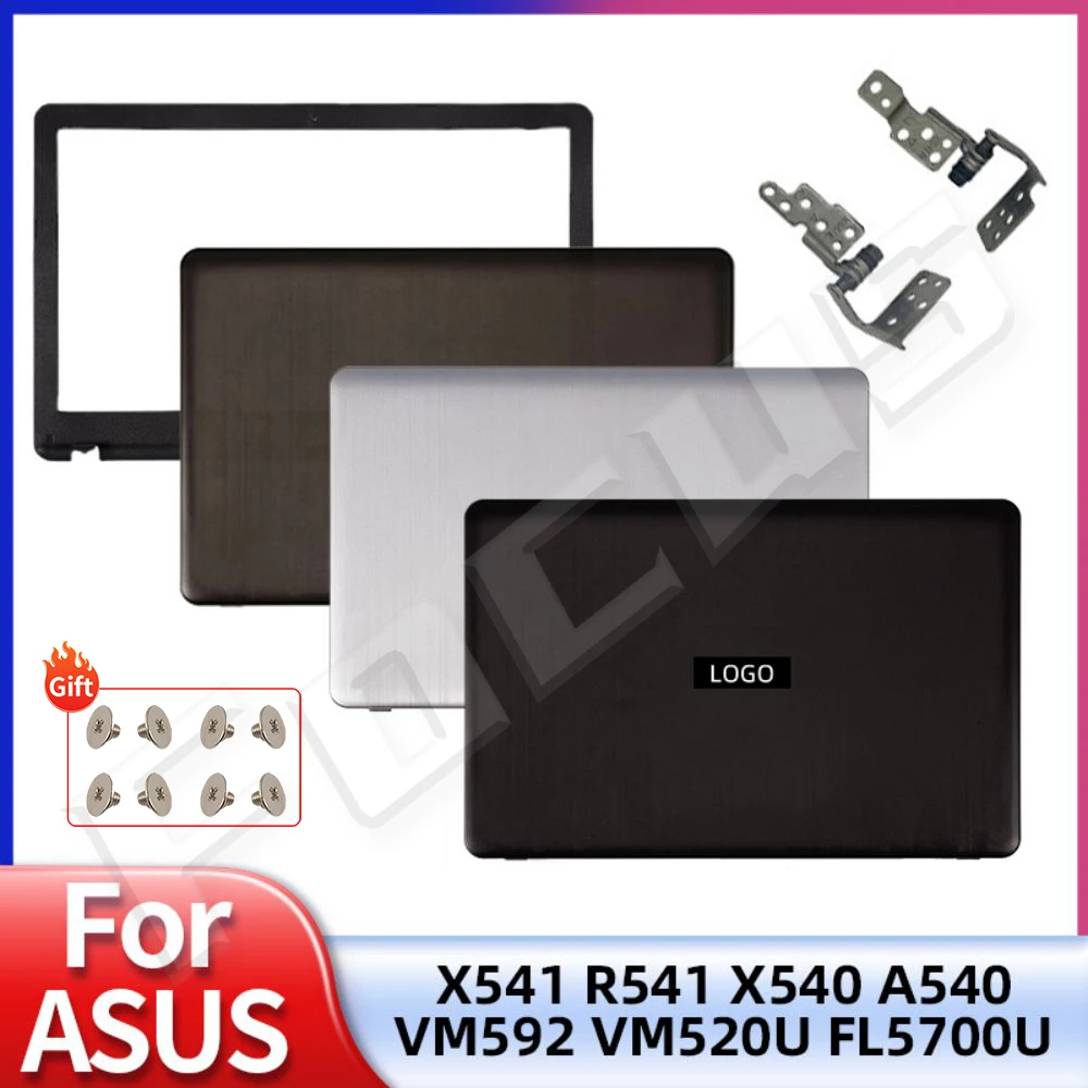 

NEW Laptop Case For ASUS X541 R541 X540 R540 A540 D541 F541 X541UV VM592 VM520U LCD Back Cover Front Bezel Hinges