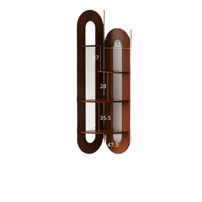 

Medieval r Rack Retro Solid Wood Corner Rack Living RoomTriangle Dining Room Locker Cabinet