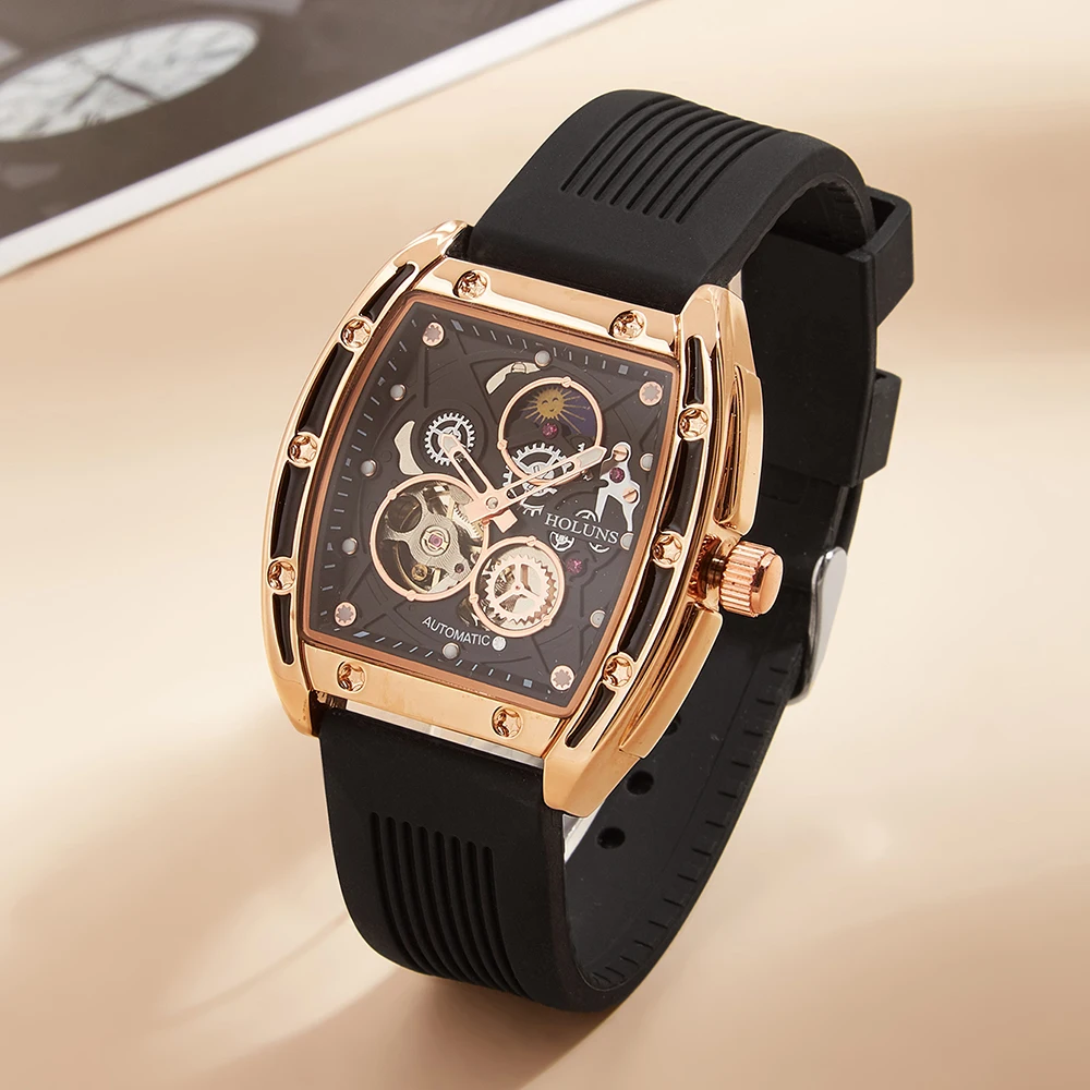 New Top Brand Fashion Automatic wrist watch for man Mechanical Watches Casual Men watch waterproof luxury MAN WATCH montre homme