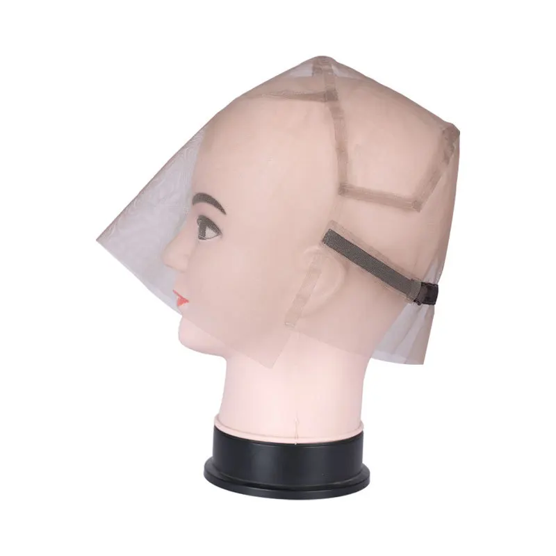 1 piece 360 degree round lace wig net with cap for making wigs with adjustable strap weaving caps