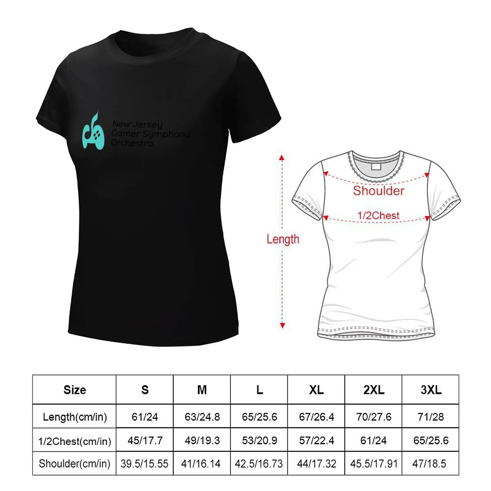 New Jersey Gamer Symfonieorkest (Mint) T-Shirt Dier Prinfor Sportfans Mode Vrouw Blouse 2024