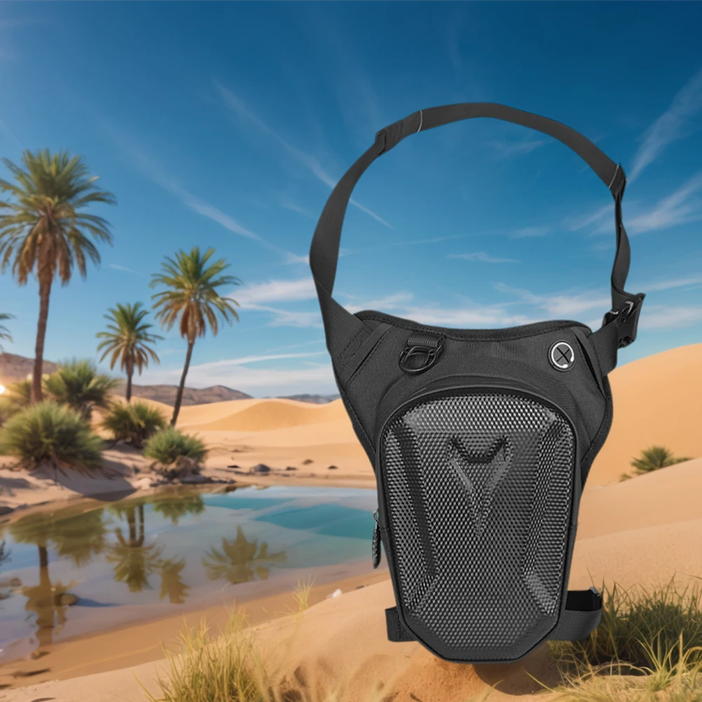 Motorcycle Leg Side Bag Waterproof Hard Shell Motorbike Bag Large Capacity Phone Waist Pack Camping Hiking Crossbody Bag