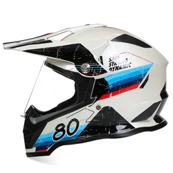 DOT ECE Cool Single Lens Off-Road Racing Helmet Mountain Riding Rally Downhill Motorcycle Motocross Four Seasons Safety Helmet